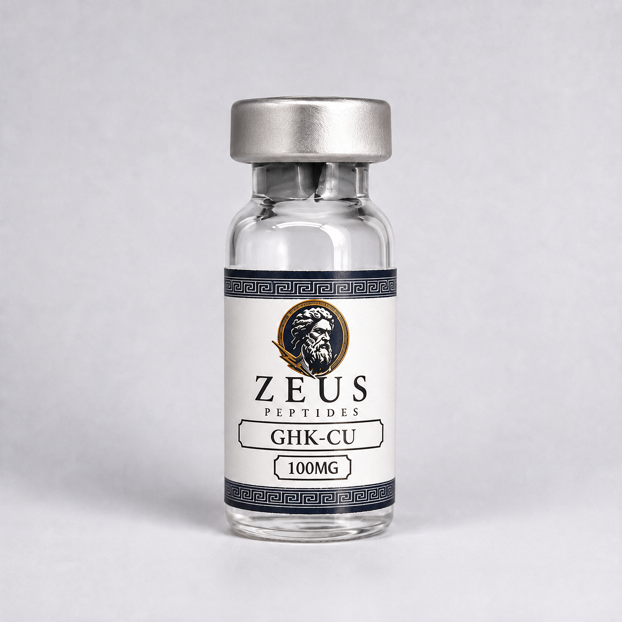 Zeus Peptides GHK-Cu 100MG research peptide vial