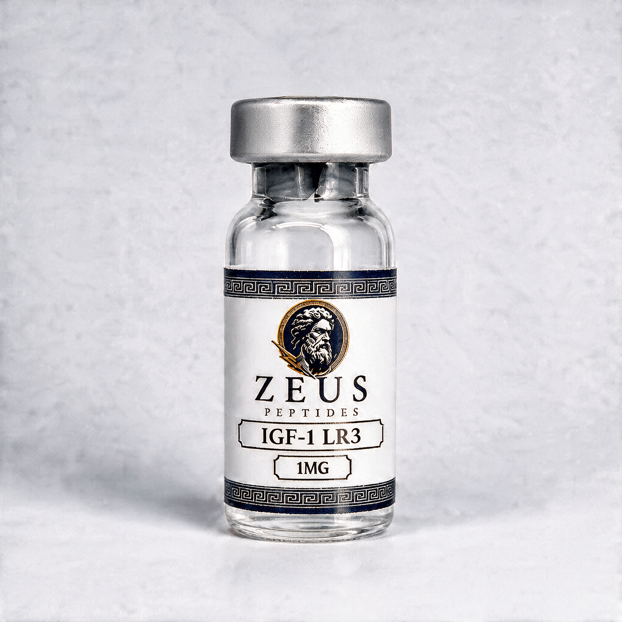 Zeus Peptides IGF-1 LR3 1MG research peptide vial