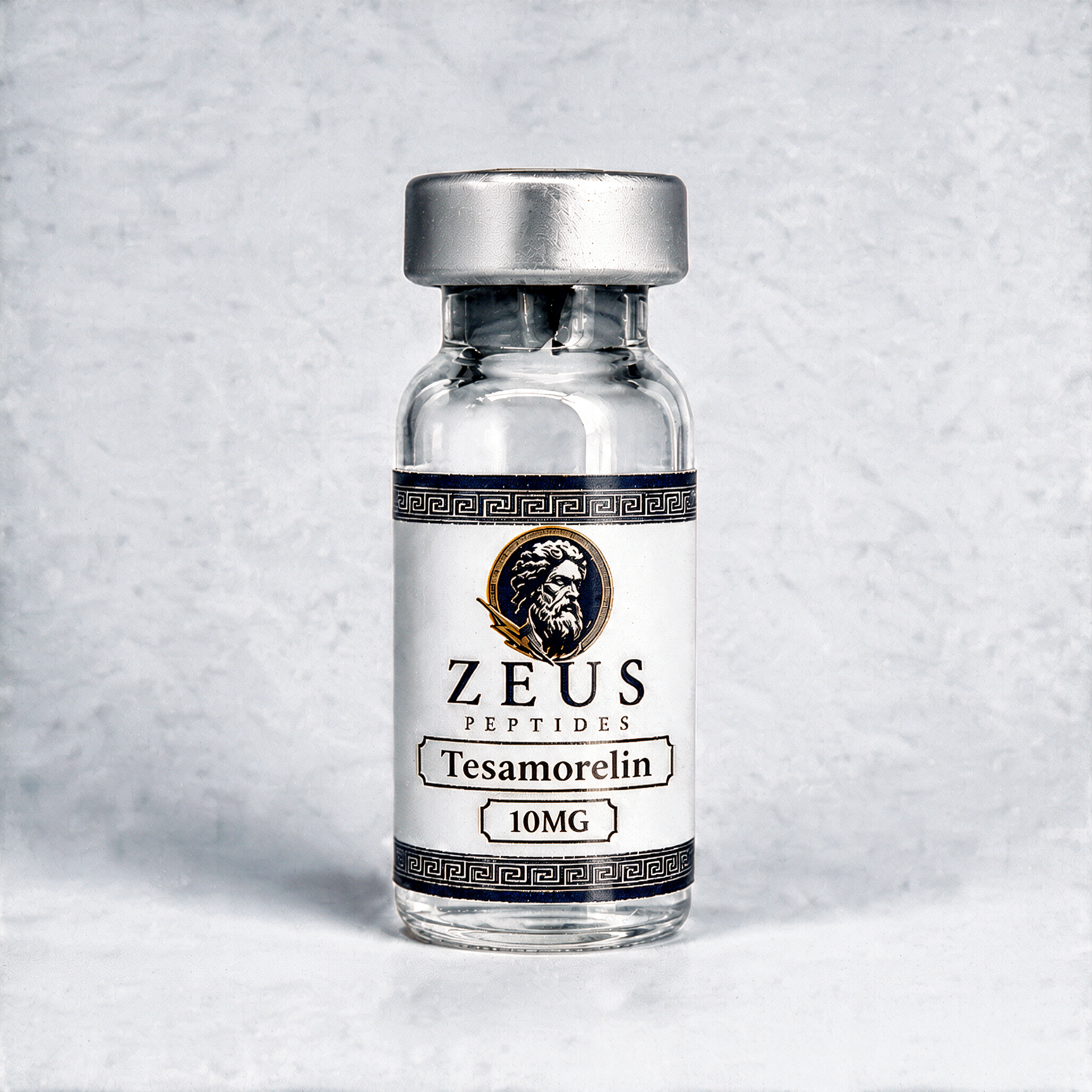 Zeus Peptides Tesamorelin 10MG research peptide vial