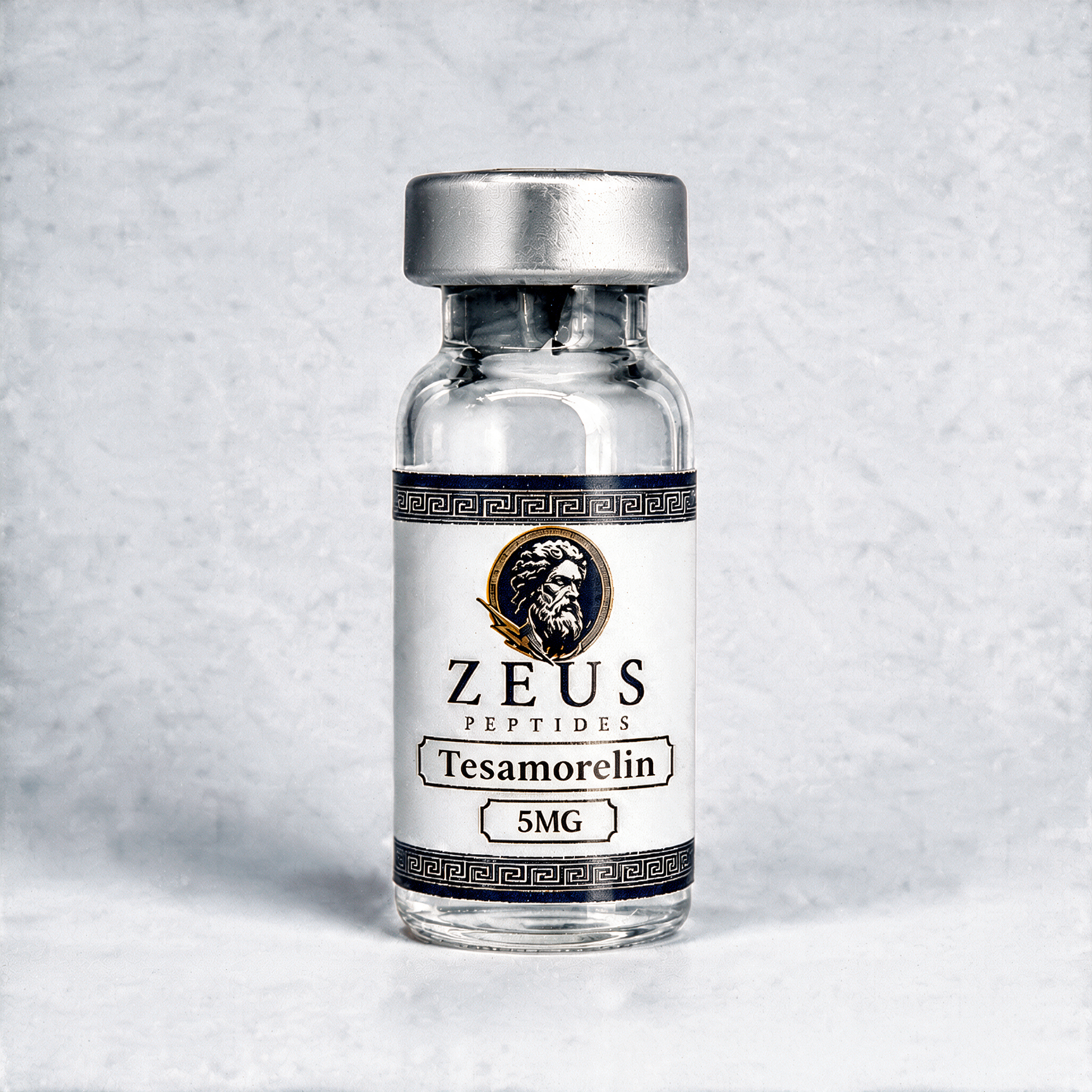 Zeus Peptides Tesamorelin 5MG research peptide vial